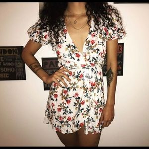 Women’s White Floral Dress
